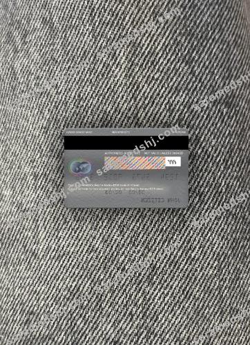 South Korea KDB bank mastercard platinum photolook back